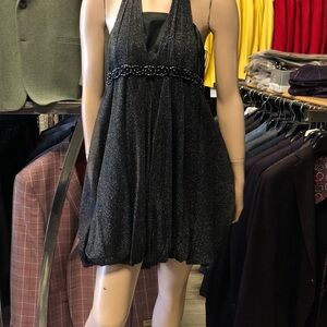 Elegant Black Halter Dress